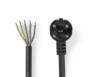 Nedis Trouba Napájecí kabel černá/ Perilex / Open / 1.50 m 