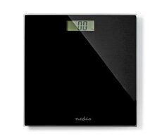 Nedis Osobní váha černá / Digitální / Tvrzené Sklo / nosnost: 150 kg