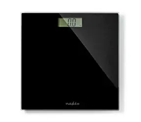 Nedis Osobní váha černá / Digitální / Tvrzené Sklo / nosnost: 150 kg