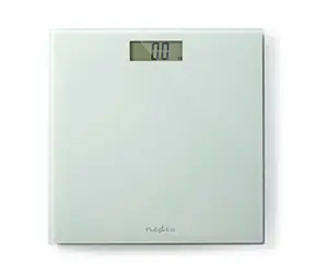 Nedis Osobní váha bílá / Digitální / Tvrzené sklo / nosnost: 150 kg