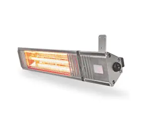 Nedis Ohřívač terasy / 2000 W / 9 Nastavení Teploty / Na zeď / IP65 / Hliník