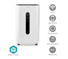 Nedis Odvlhčovač SmartLife / Wi-Fi / 20 l-Den / Odvlhčování / Průběžné / Sušení prádla / Ventilace / Android & iOS 
