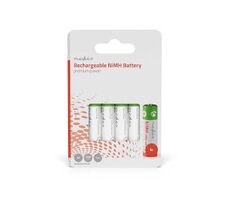 Nedis Dobíjecí Ni-MH baterie AA 4 ks / 1.2 V DC / 2000 mAh 