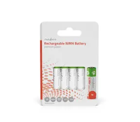 Nedis Dobíjecí Ni-MH baterie AA 4 ks / 1.2 V DC / 2600 mAh 