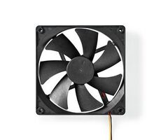Nedis DCFAN14025BK černá / Ventilátor / DC / 140 mm / 3-Pin / 24.9 dBA