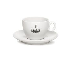 Gaggia šálky s podšálky espresso / 6 ks / porcelán