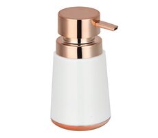 MSV LENA dávkovač mýdla bílý / měděný / plast / 280 ml
