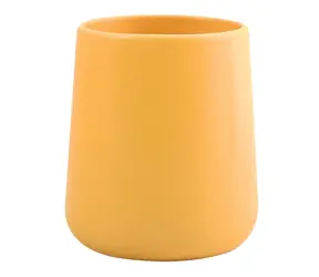 MSV MAONIE kelímek na zubní kartáčky matně žlutý / keramika