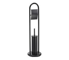 MSV ABBY stojan na toaletní papír s WC štětkou / ocel