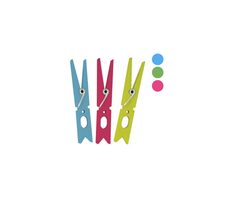 MSV kolíčky na prádlo 10 ks nerozbitné / barevné / plast / 8.5 cm