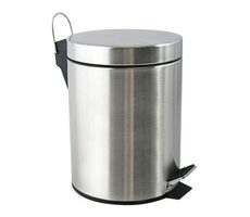 MSV pedálový odpadkový koš 5 L kartáčovaná nerez ocel