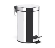 MSV pedálový odpadkový koš 5 L lesklá nerez ocel