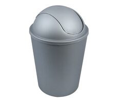 MSV AKO výklopný koš 5.5 L stříbrný / plast
