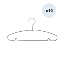 MSV ANTI-SLIP sada 10 ks ramínek šedo-hnědé / ocel potažená plastem