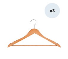 MSV HANK sada 3 ks dřevěných ramínek 