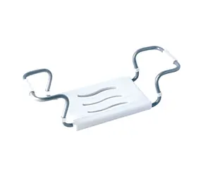 MSV sedátko do vany nastavitelné bílé / ocel / 50-70 cm / do 120 kg
