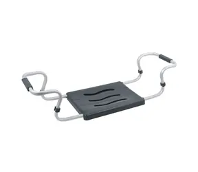 MSV sedátko do vany nastavitelné šedé / ocel / 50-70 cm / do 120 kg