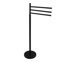 MSV ELLA stojan na ručníky 3 ramena černá / ocel / 40 CM