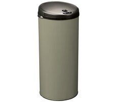 Rossignol Sensitive Plus 90623 šedozelený / Bezdotykový odpadkový koš / 45 L / RAL 7033