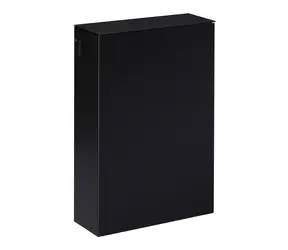 Rossignol Manga 51350 černý / Nástěnný koš s víkem / 20 L