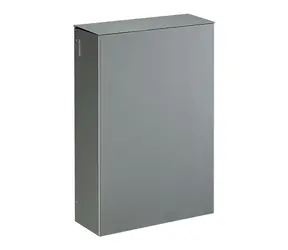 Rossignol Stella 51349 metalově šedý / Nástěnný koš s víkem / 20 L