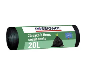 Rossignol Bagy 99137 černé / Sáčky do koše 20 L / balení 20 ks / 23 µm