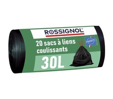 Rossignol Bagy 99138 černé / Sáčky do koše 30 L / balení 20 ks / 23 µm