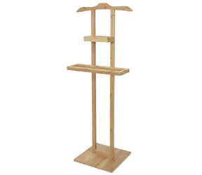 Compactor Bamboo - Bambusový stojan na oblečení s odkládací plochou /  44.5 x 32 x 115 cm