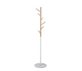 Compactor Dřevěný věšák s mramorovým podstavcem 38 x 172 cm / trubka z lakované oceli