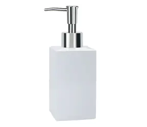 Spirella QUADRO dávkovač mýdla bílý / porcelán / 300 ml