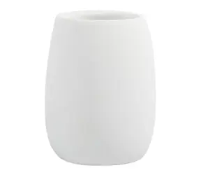 Spirella SVEN kelímek na kartáčky bílý / polyresin