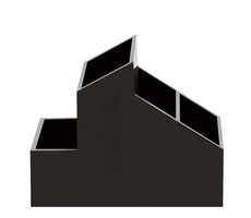 Spirella SKYLINE kosmetický organizér černý / plast