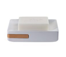 Spirella OSLO mýdlenka bílá / keramika / bambus