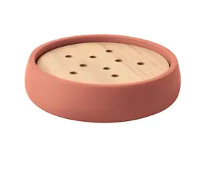Spirella SVEN mýdlenka starorůžová / polyresin / dřevo