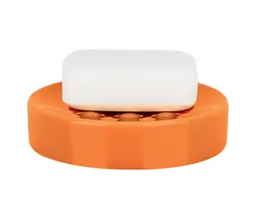 Spirella TUBE mýdlenka oranžová / keramika