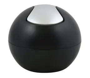 Spirella BOWL MATT mini výklopný odpadkový koš 1 L matný černý / plast