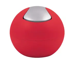 Spirella BOWL MATT mini výklopný odpadkový koš 1 L matný červený / plast