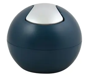Spirella BOWL MATT mini výklopný odpadkový koš 1 L matný petrolejový / plast