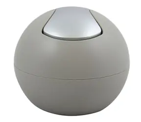 Spirella BOWL MATT mini výklopný odpadkový koš 1 L matný šedohnědý / plast