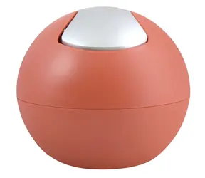 Spirella BOWL MATT mini výklopný odpadkový koš 1 L matný terakota / plast