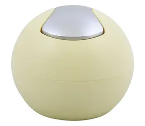 Spirella BOWL MATT mini výklopný odpadkový koš 1 L matný žlutý / plast