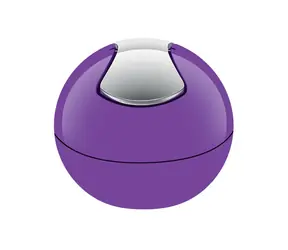 Spirella BOWL mini výklopný odpadkový koš 1 L fialový / plast