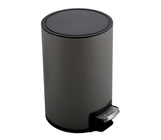 Spirella RIKU Pedálový odpadkový koš 5 L šedá / ocel