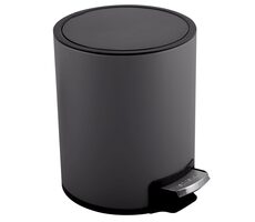 Spirella RIKU Pedálový odpadkový koš 3 L matná šedá / ocel