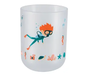 Spirella SCUBA DIVER dětský kelímek na kartáčky potápěč / Plast