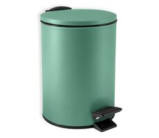 Spirella ADELAR pedálový odpadkový koš 3 L matná zelená / ocel