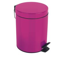 Spirella SYDNEY pedálový odpadkový koš 3 L tmavě růžová / ocel
