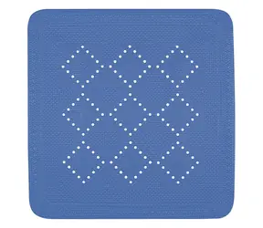 Spirella ALASKA protiskluzová podložka do sprchy modrá / PVC / 55 x 55 cm