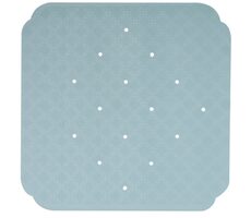Spirella RUBY protiskluzová podložka do sprchy studená modrá / přírodní kaučuk / 53 x 53 cm