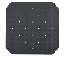 Spirella RUBY protiskluzová podložka do sprchy tmavě šedá / přírodní kaučuk / 53 x 53 cm